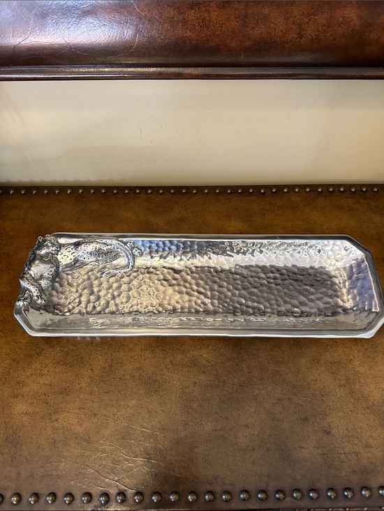 Arthur Court Other - Arthur Court Safari Collection Hammered Jaguar Tray 2001